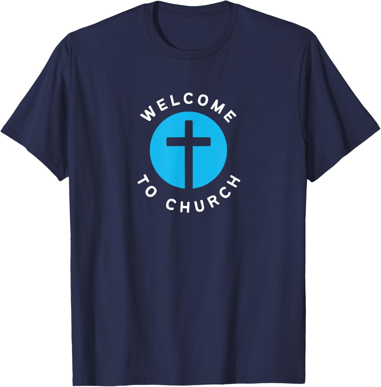 Welcome to Church Group Volunteer T-Shirt - T-Shirt | Navy