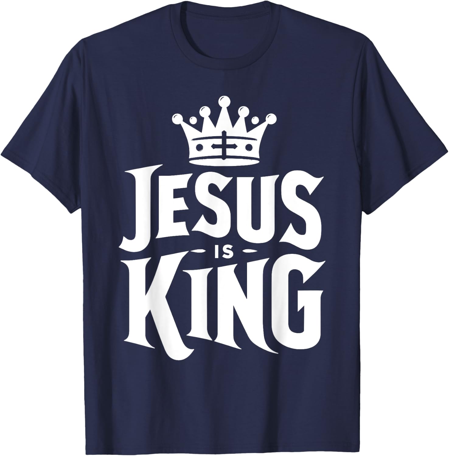 Jesus Is King T-Shirt - T-Shirt | Navy