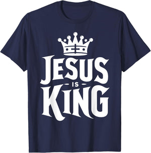 Jesus Is King T-Shirt - T-Shirt | Navy