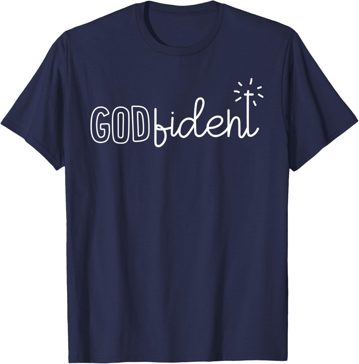 GODfident religious Gift all T-Shirt - T-Shirt | Navy