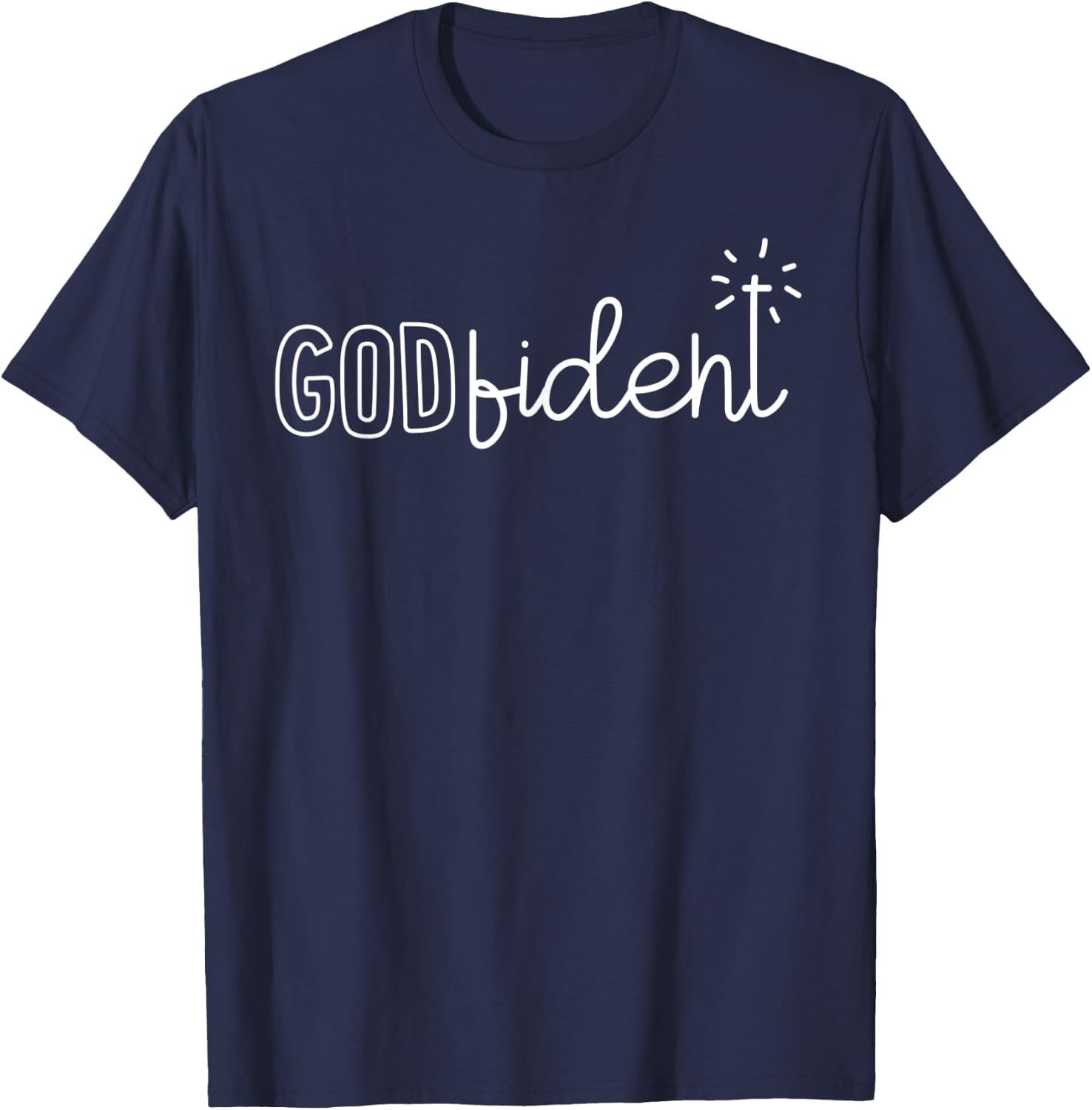 GODfident religious Gift all T-Shirt - T-Shirt | Navy