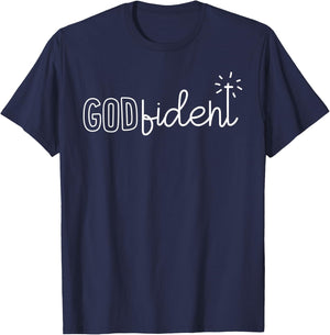 GODfident religious Gift all T-Shirt - T-Shirt | Navy