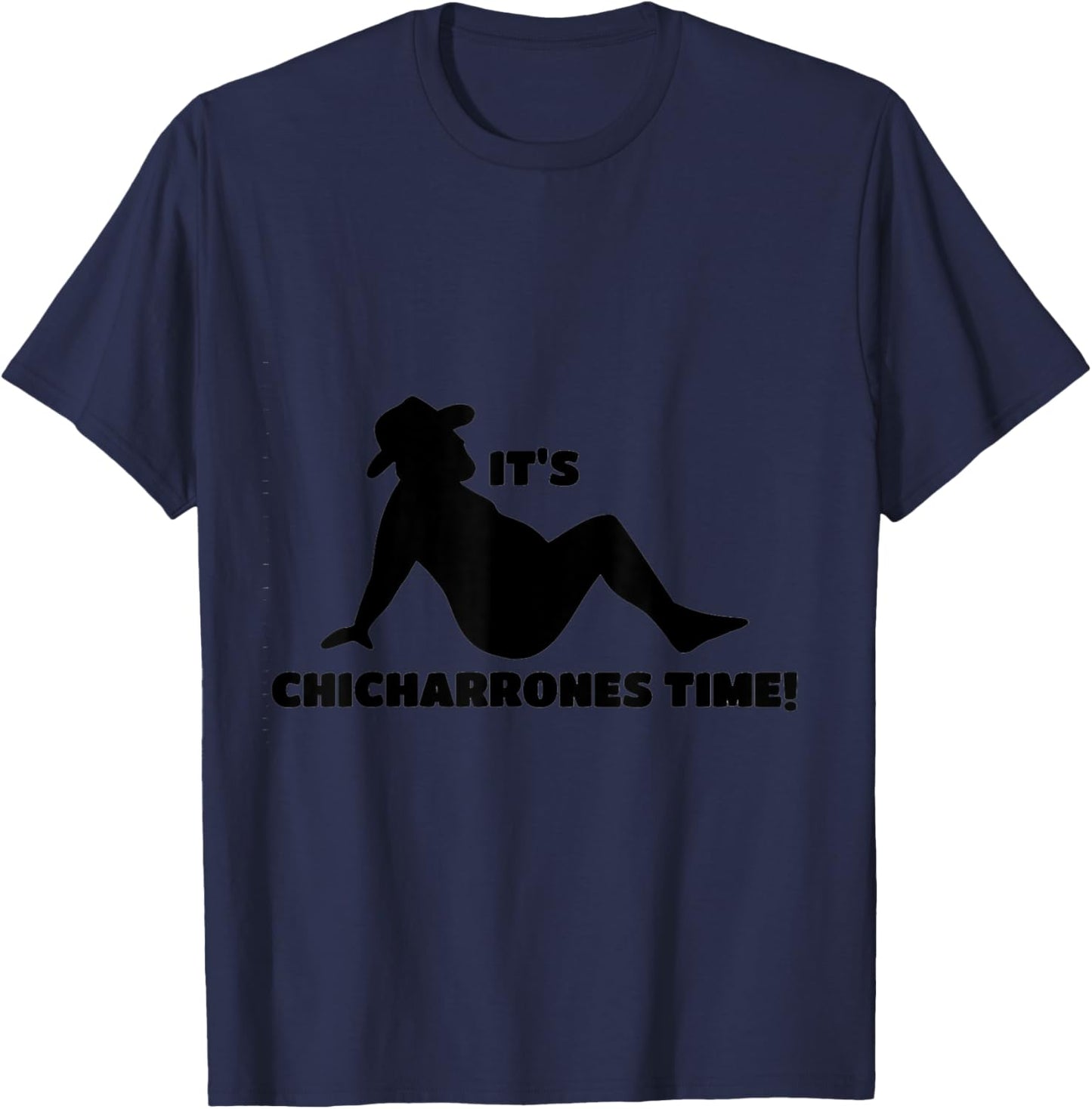 Vibin Cowboy Chicharrones Time , Small, Grey T-Shirt - T-Shirt | Navy