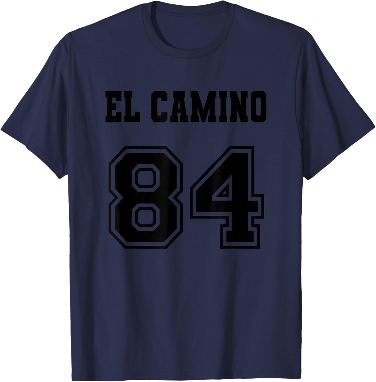Jersey Style El Camino 84 1984 Old School Muscle Pickup Car T-Shirt - T-Shirt | Navy