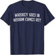 Whiskey Goes In - Wisdom Comes Out Drinker Drinking Whisky T-Shirt - T-Shirt | Navy