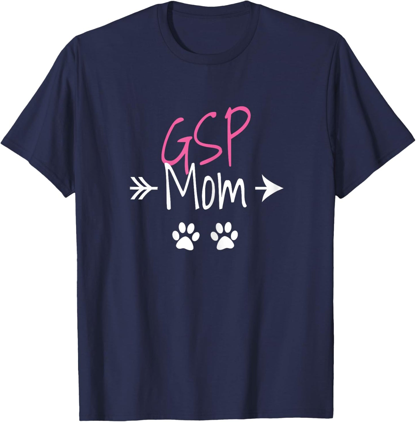 GSP Mom Funny German Shorthaired Pointer Dog Mom T-Shirt - T-Shirt | Navy