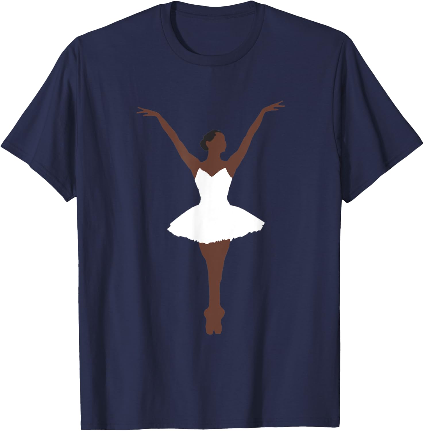 Black and Brown Ballerina T-Shirt - T-Shirt | Navy