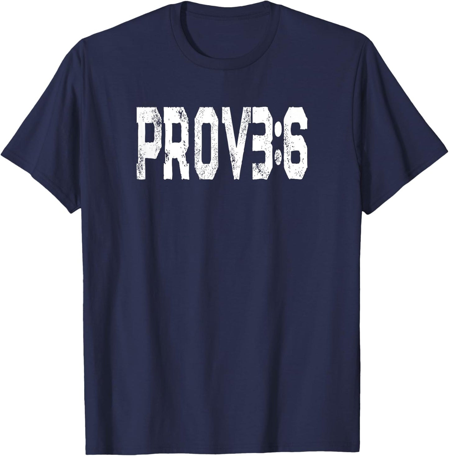 Favorite Bible Verse Proverbs 3 6 God Straight Paths T-Shirt - T-Shirt | Navy