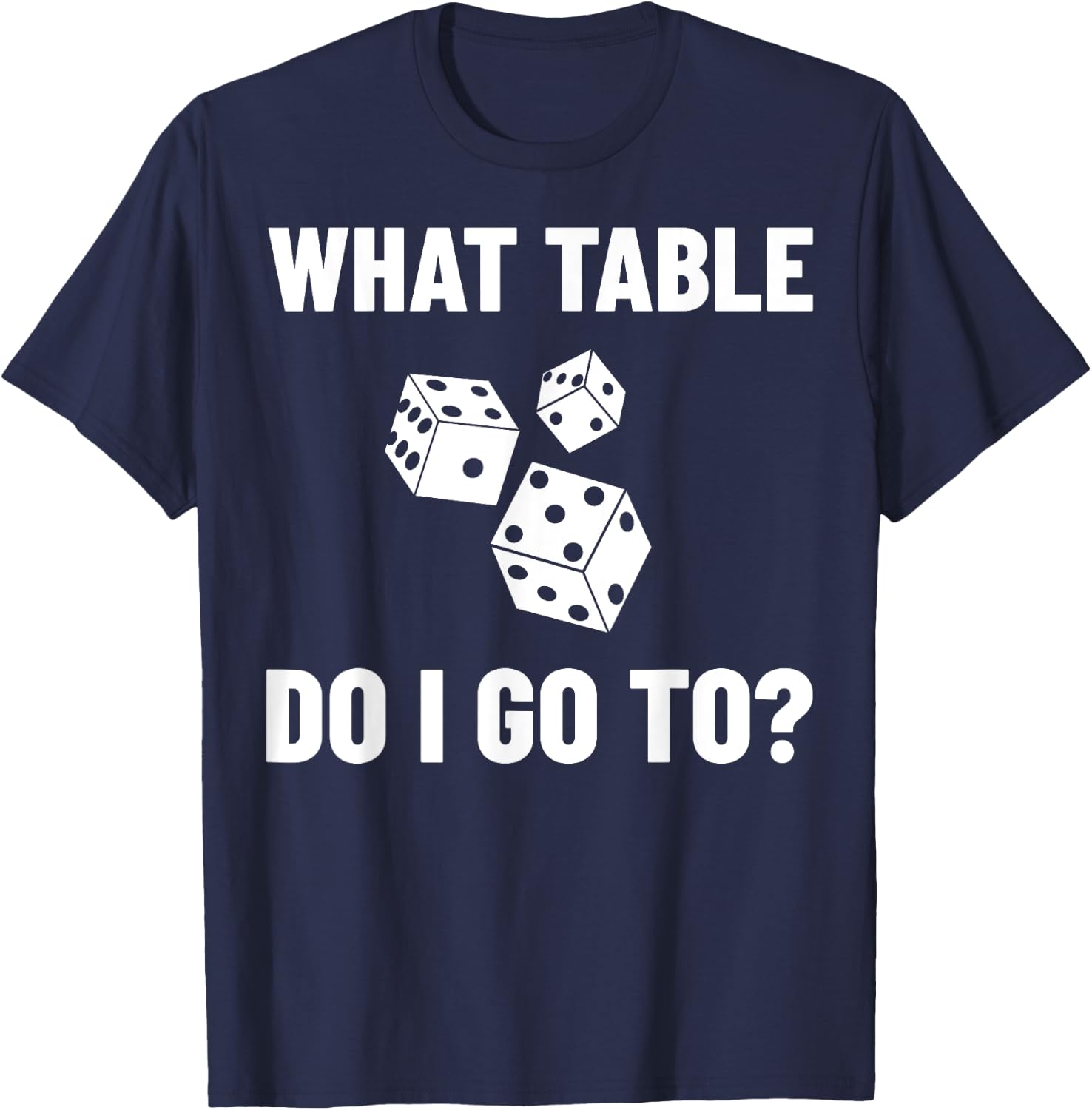 Bunco Dice Game Rules Night Party T-Shirt - T-Shirt | Navy