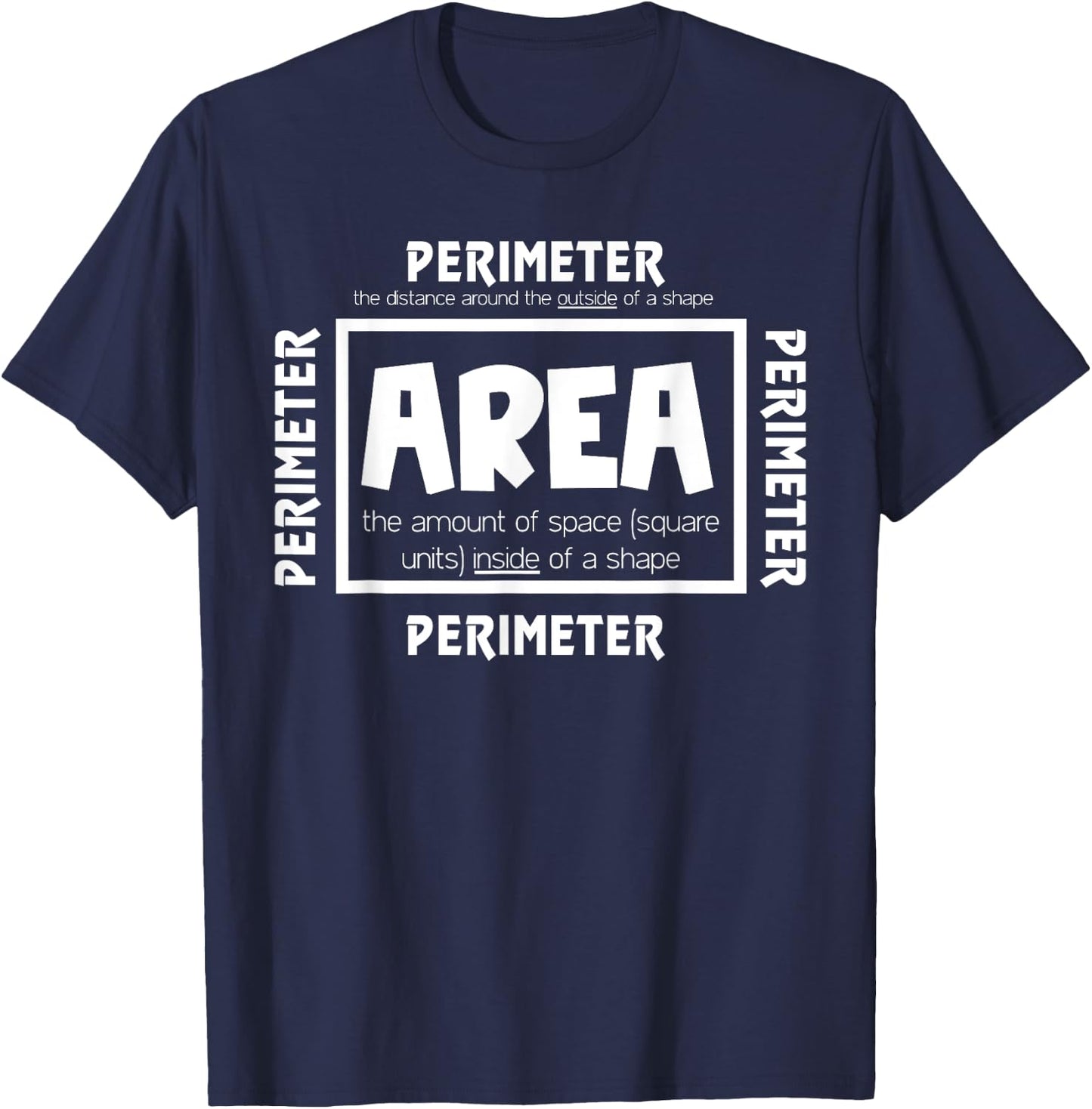 Area Perimeter T-Shirt - T-Shirt | Navy