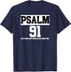 Bible Verse Psalm 91 Christ Worshipper Preacher Jesus Love T-Shirt - T-Shirt | Navy