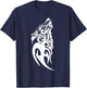 Fenrir Wolf Nordic Symbol Rune Thor Odin Norsemen Viking T-Shirt - T-Shirt | Navy