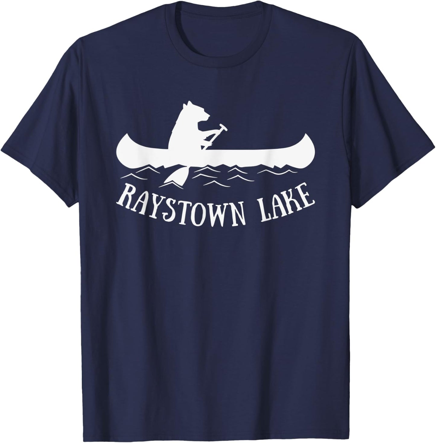 Raystown Lake Pennsylvania Bear Canoe gift T-Shirt - T-Shirt | Navy