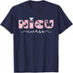 NICU Nurse Pink Cute Butterfly Pediatric Neonatal T-Shirt - T-Shirt | Navy