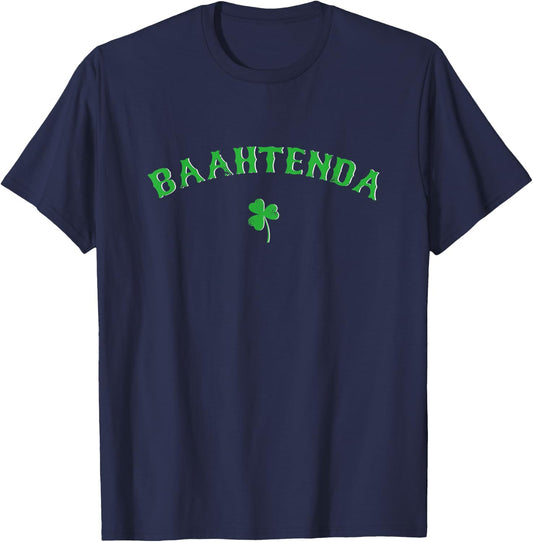 BAAHTENDA | Funny Irish Boston Accent Bartender T-Shirt - T-Shirt | Navy