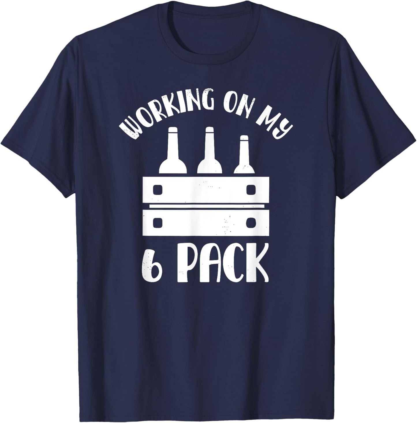 Funny 6 Pack Beer Shirt , Dad, Papa T-Shirt - T-Shirt | Navy