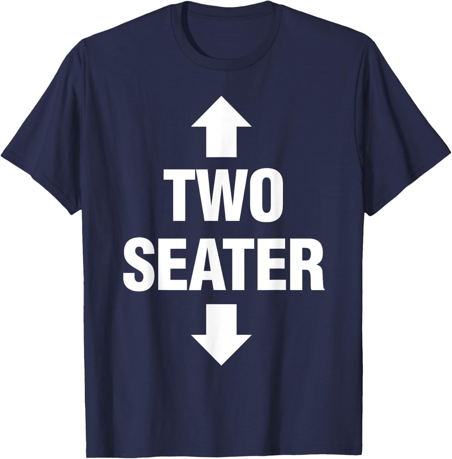 Two Seater Shirt Men's Adult Fetish Swinger Polygamy Gift T-Shirt - T-Shirt | Navy