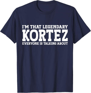 Kortez Personal Name First Name Funny Kortez T-Shirt - T-Shirt | Navy