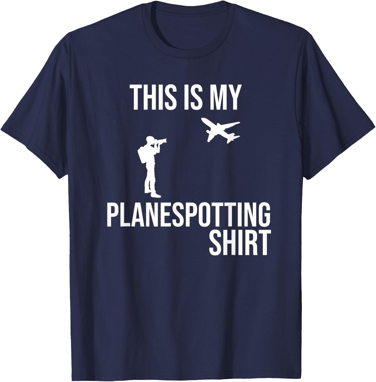 My Planespotting Shirt Planespotter Aviation Photographer T-Shirt - T-Shirt | Navy