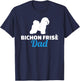 Bichon Frise dad T-Shirt - T-Shirt | Navy