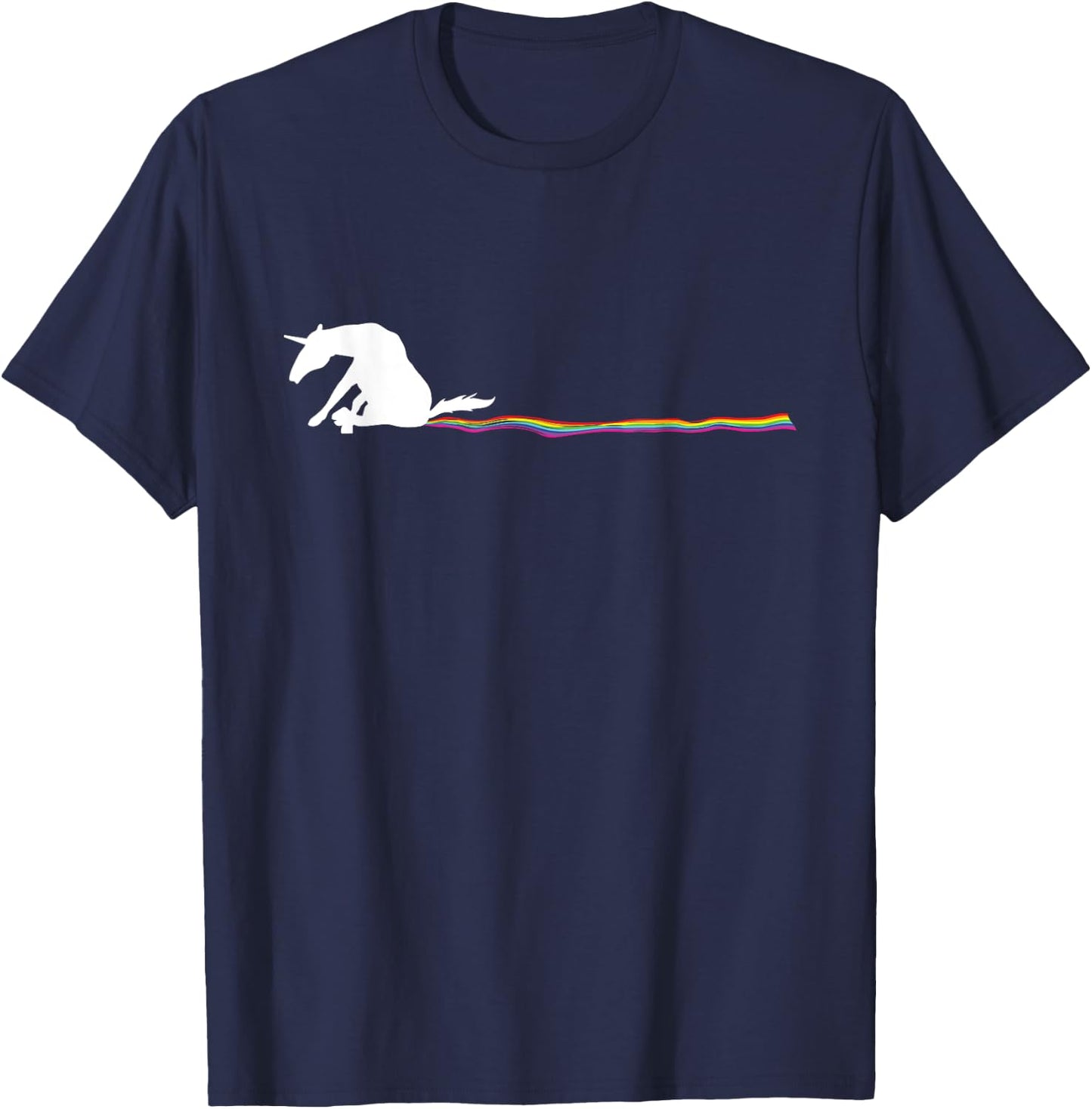 Funny unicorn dog rainbow track Women T-Shirt - T-Shirt | Navy
