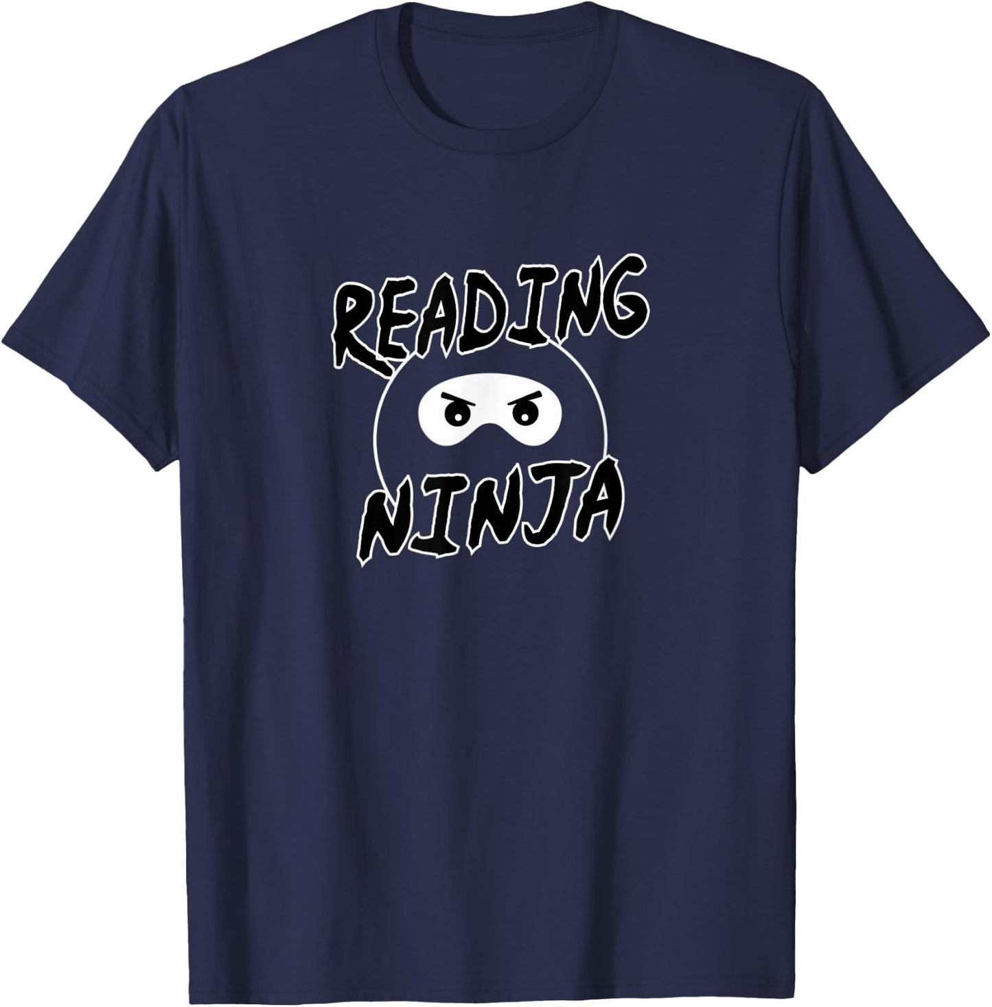 Reading Ninja – Novelty Book, Novel Readers T-Shirt - T-Shirt | Navy
