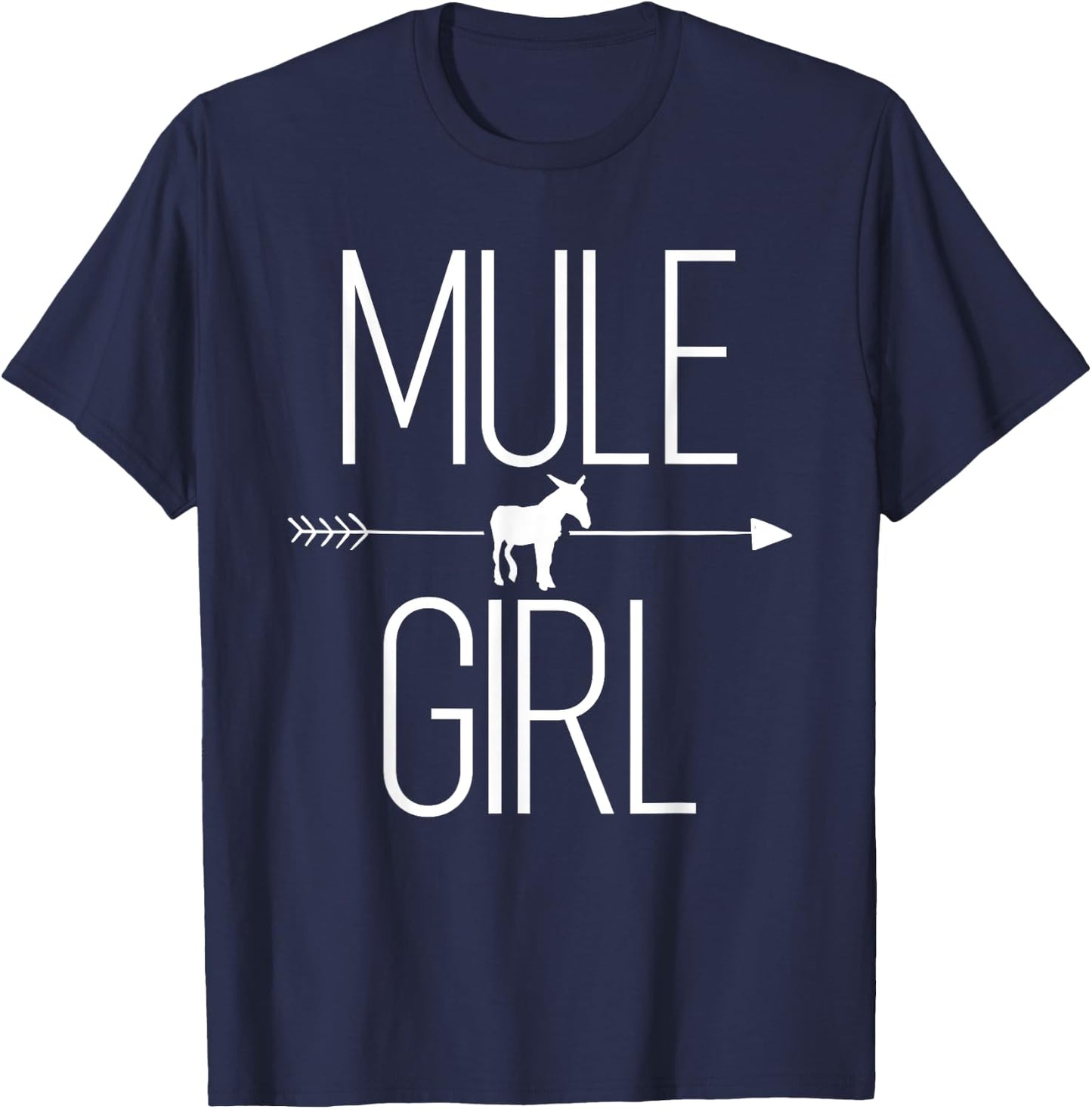 Mule Girl Gift Donkey Horse Hybrid Lover T-Shirt - T-Shirt | Navy