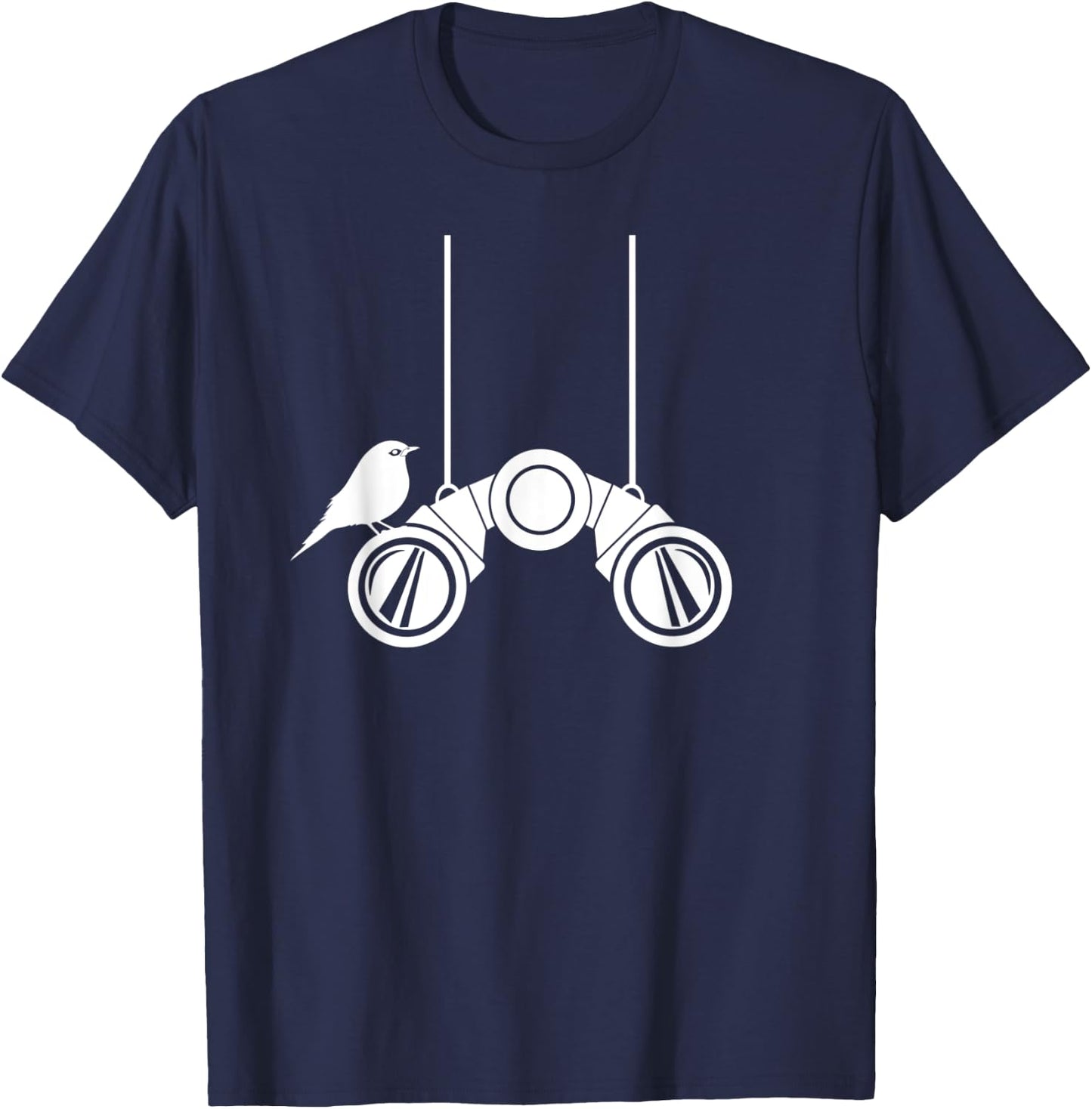 Hanging binoculars Birdwatchers costume ideas Bird watching T-Shirt - T-Shirt | Navy