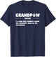 Grandpaw Dog Gifts Grandpa Animal Dogs Grandfather Pet lover T-Shirt - T-Shirt | Navy