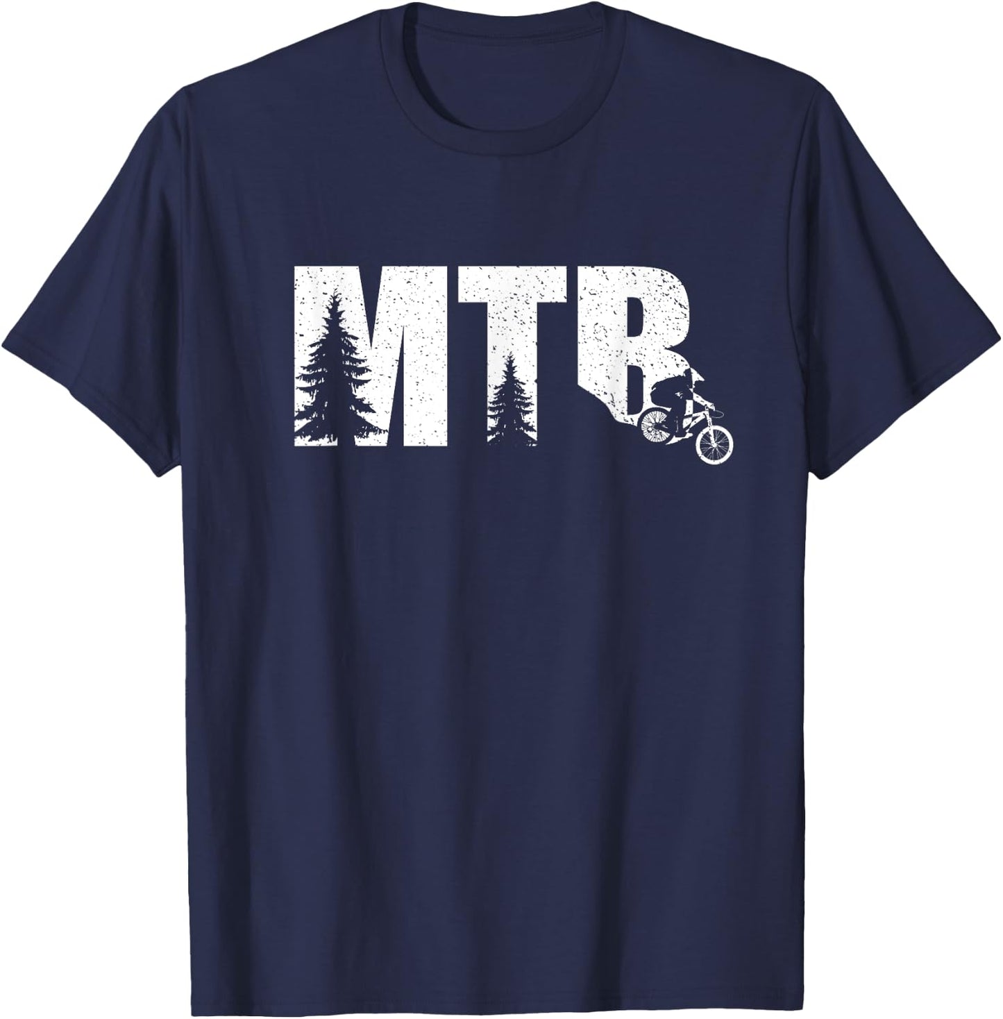 Mountain Biker Gifts Women Kids Mtb Biking T-Shirt - T-Shirt | Navy