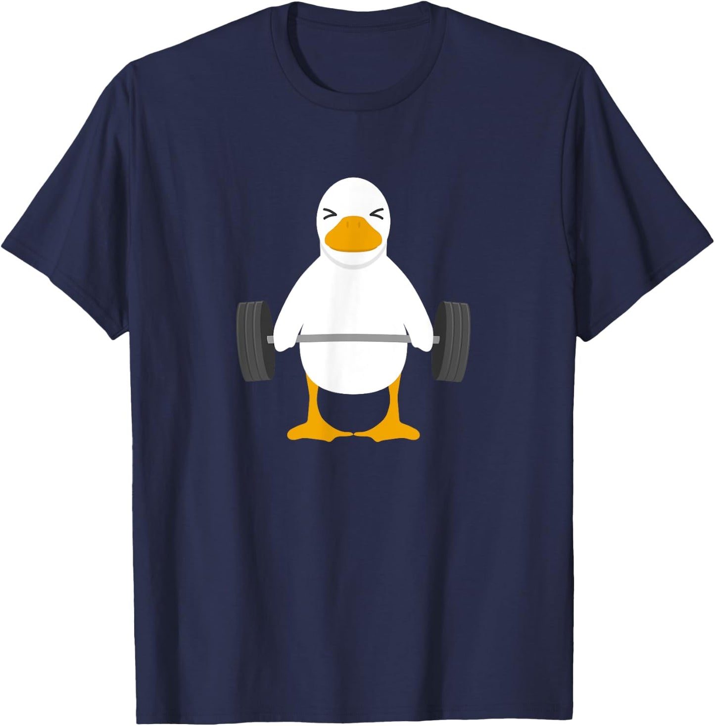 Duck Deadlift Design - Weight Lifting Gym Workout T-Shirt - T-Shirt | Navy