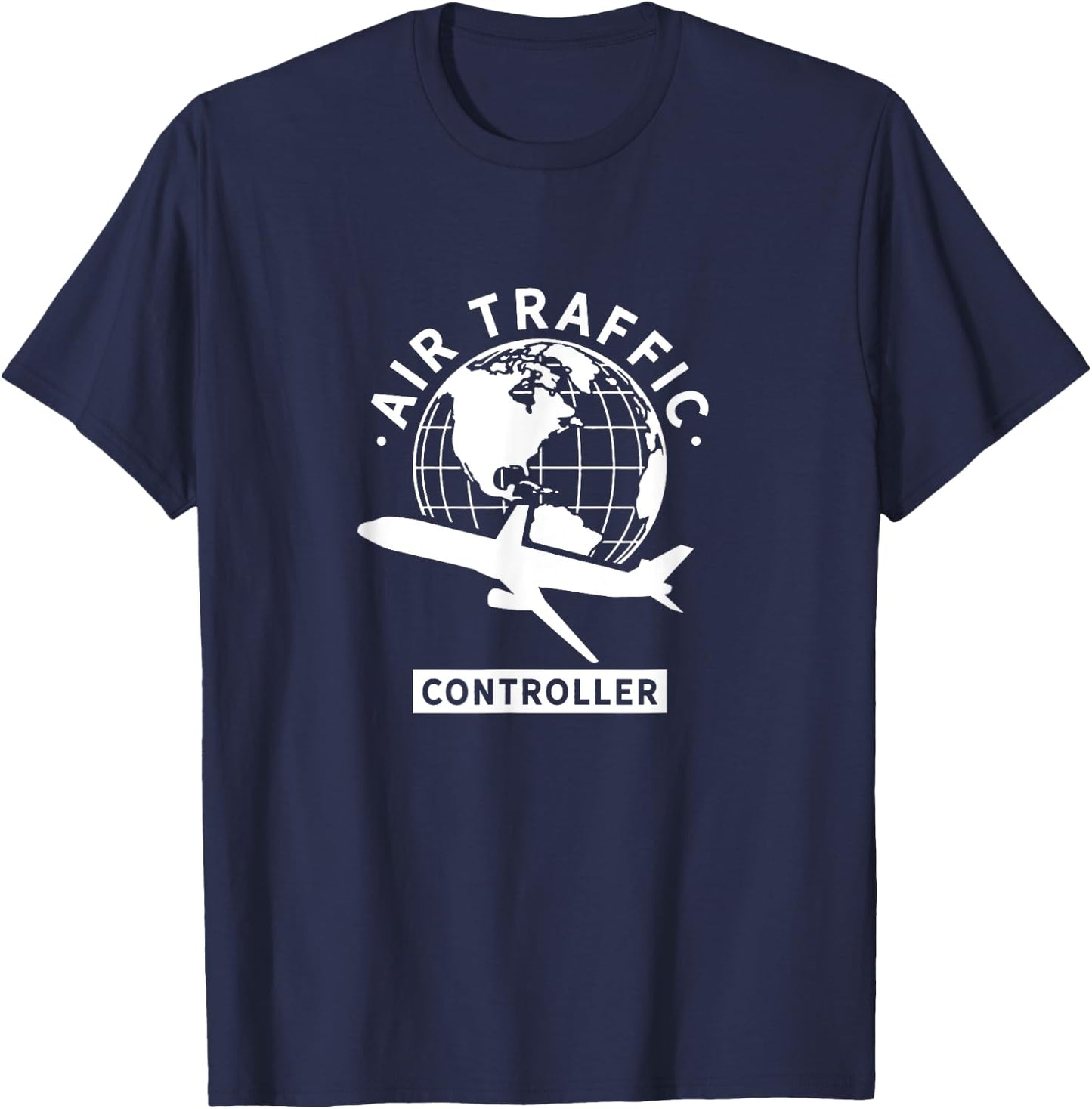 Air traffic controller Control Flight Services ATC T-Shirt - T-Shirt | Navy