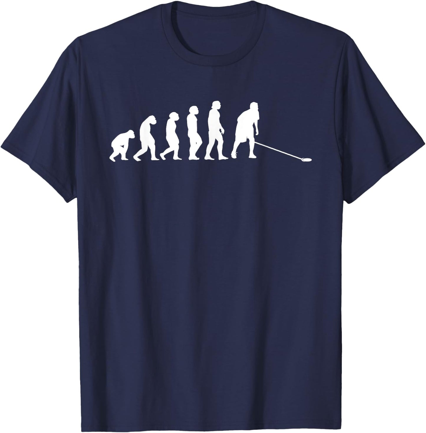 Great shuffleboard evolution gift cue and disk T-Shirt - T-Shirt | Navy