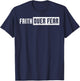 Faith Over Fear Jesus Christian Catholic Religion God Gift T-Shirt - T-Shirt | Navy