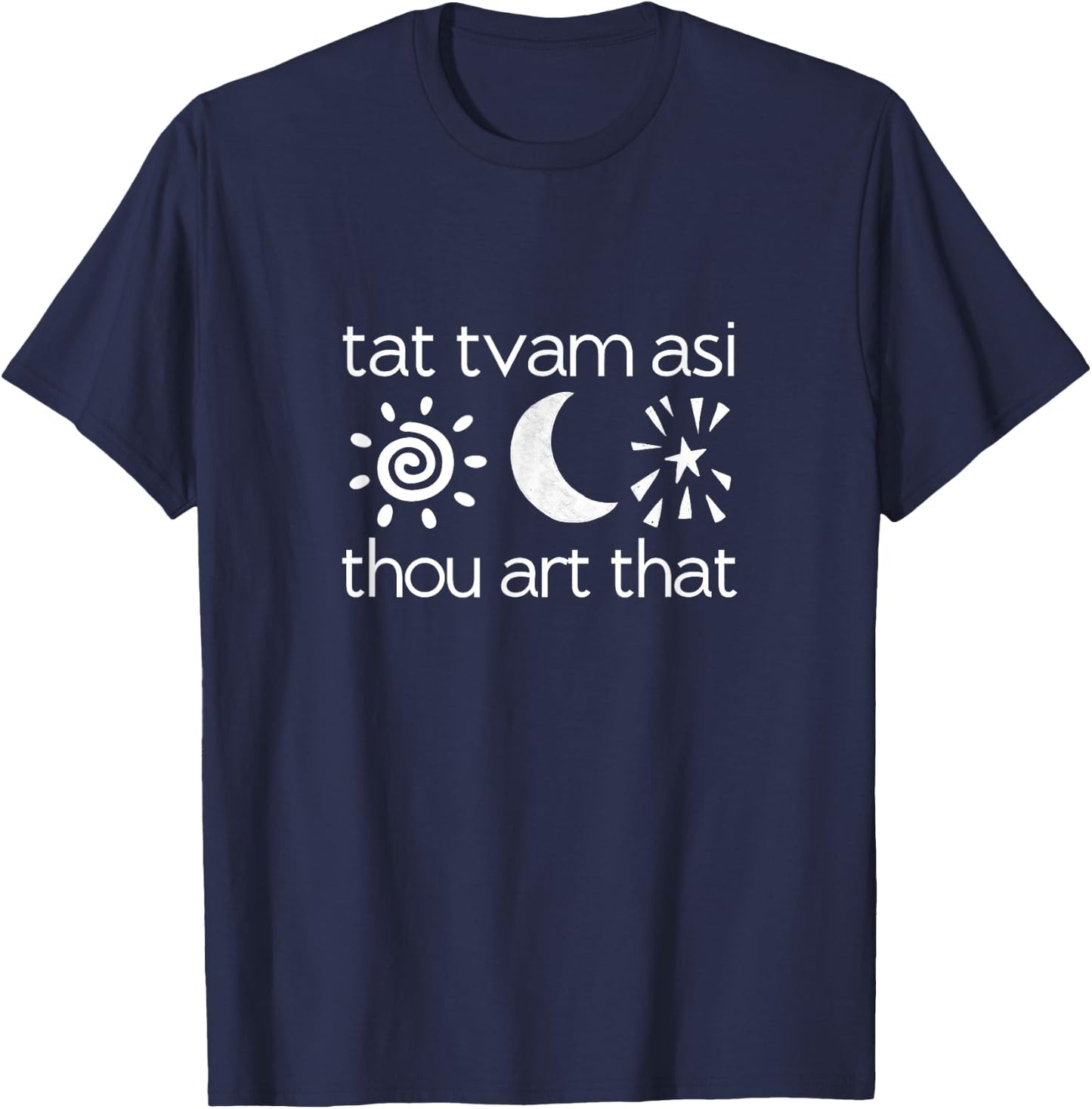 Tat Tvam Asi Thou Art That | Sanskrit Yoga T-Shirt - T-Shirt | Navy