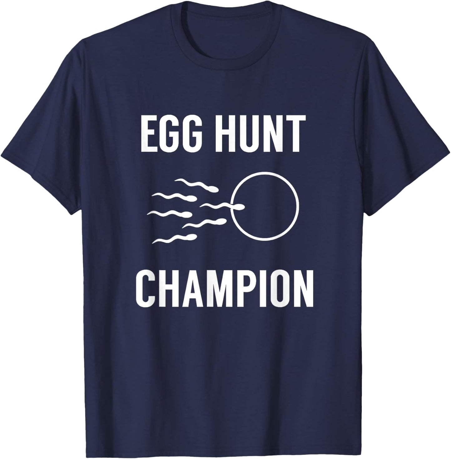 Egg Hunt Champion Funny Dad Easter Pregnancy Announcement T-Shirt - T-Shirt | Navy