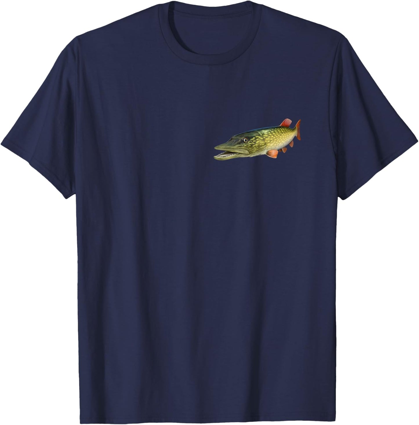Northern Pike Fishing T-Shirt - T-Shirt | Navy