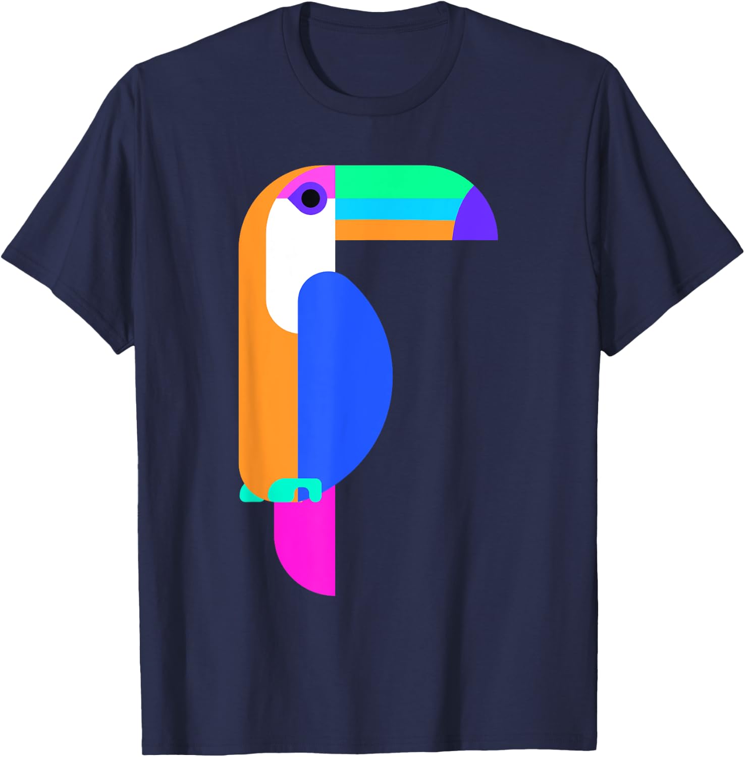 Toucan Graphic . Toucan Shirt Men. Toucan Bird T-Shirt - T-Shirt | Navy