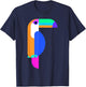 Toucan Graphic . Toucan Shirt Men. Toucan Bird T-Shirt - T-Shirt | Navy