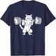 Squat Cat Gift Power Squat Bodybuilder T-Shirt - T-Shirt | Navy