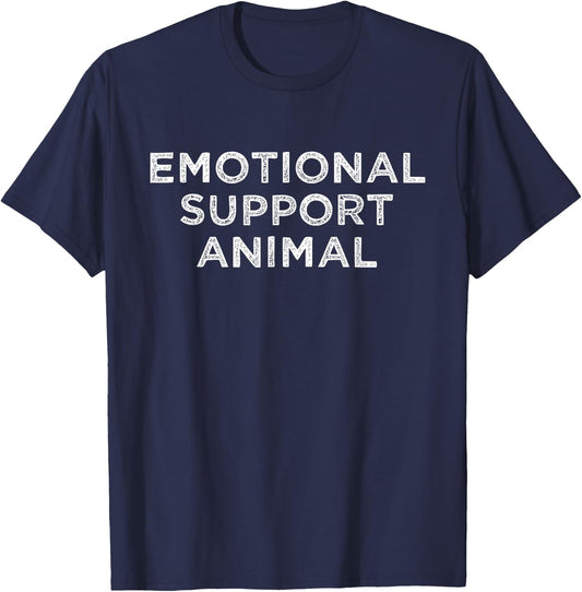 Emotional Support Animal T-Shirt - T-Shirt | Navy