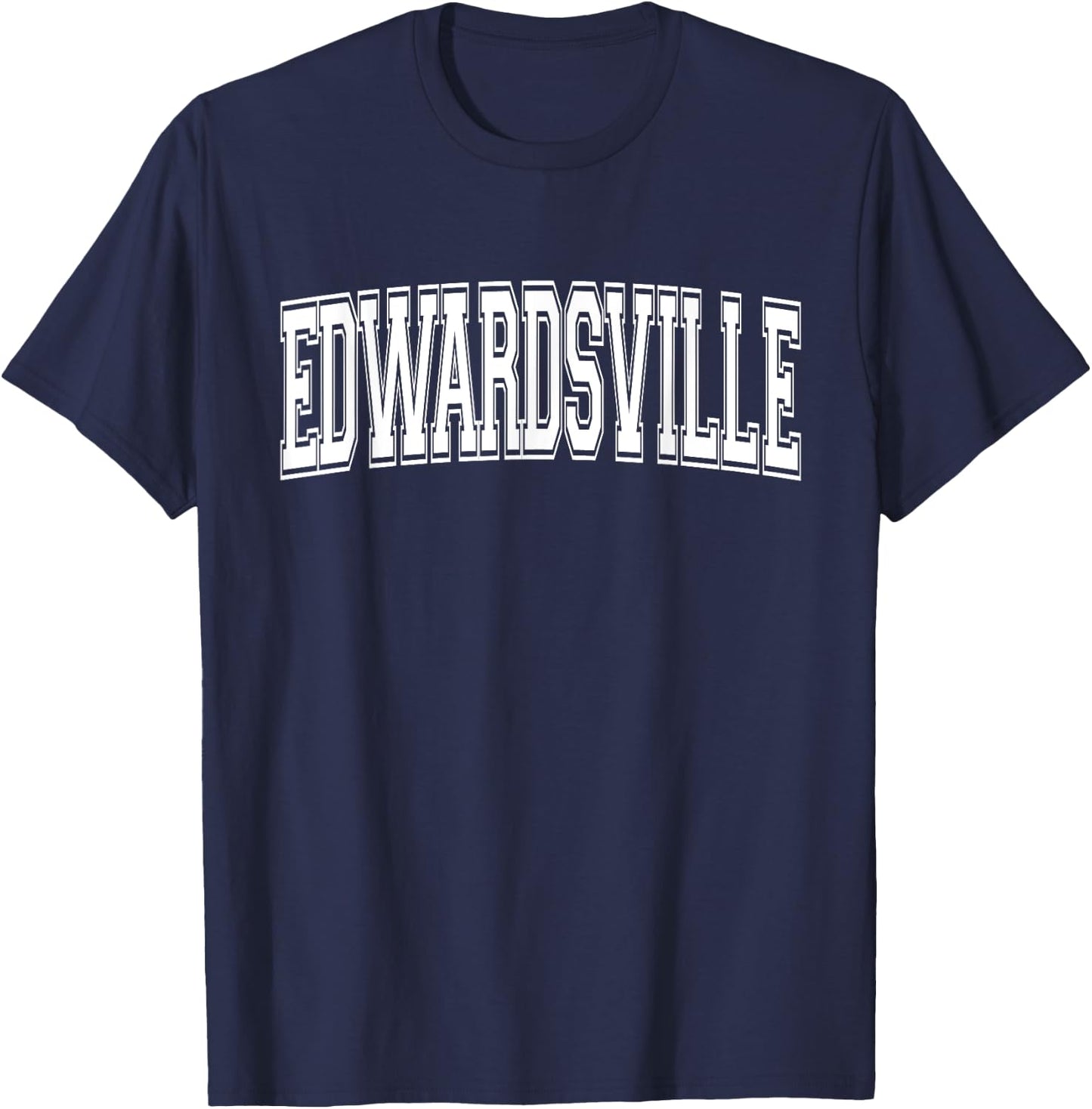 EDWARDSVILLE IL ILLINOIS USA Vintage Sports Varsity Style T-Shirt - T-Shirt | Navy