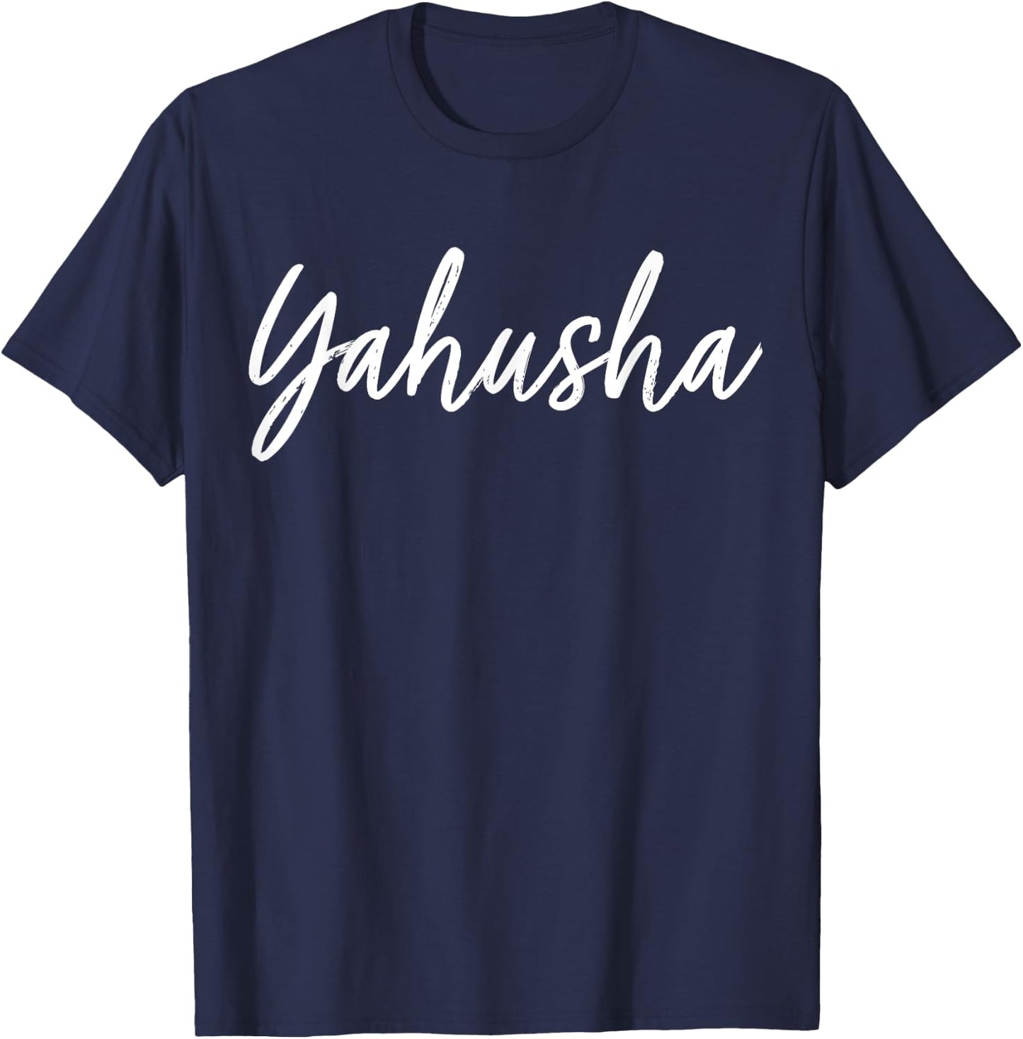 Yahusha Script T-Shirt - T-Shirt | Navy
