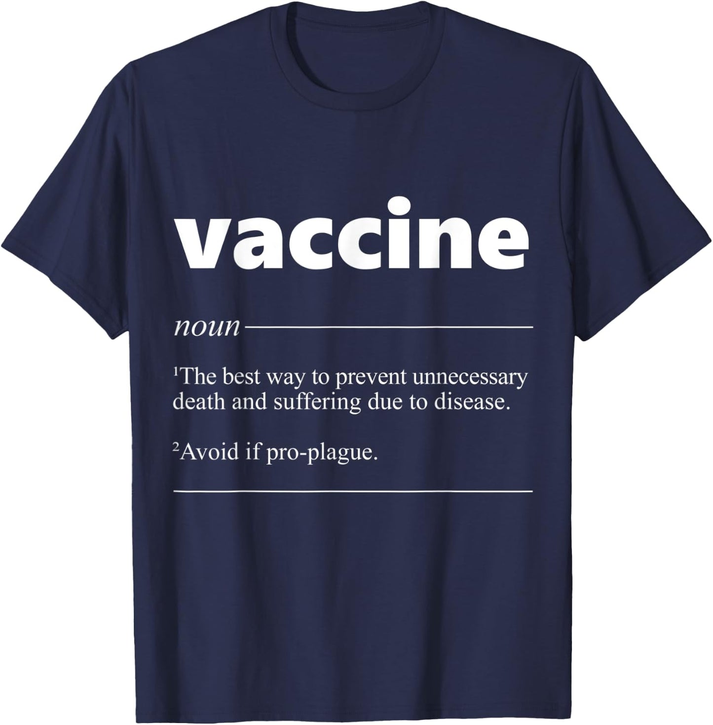 Vaccine Definition Nurse Doctor Vaccination T-Shirt - T-Shirt | Navy