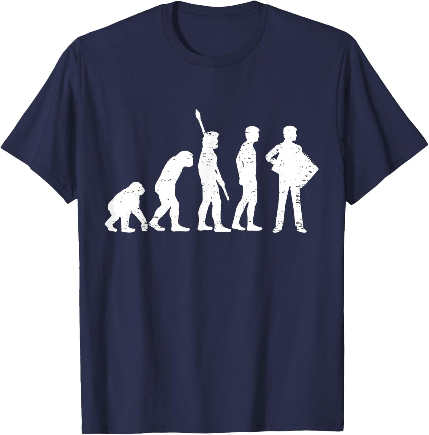 Accordion Player Schiffer Piano Evolution Accordion T-Shirt - T-Shirt | Navy