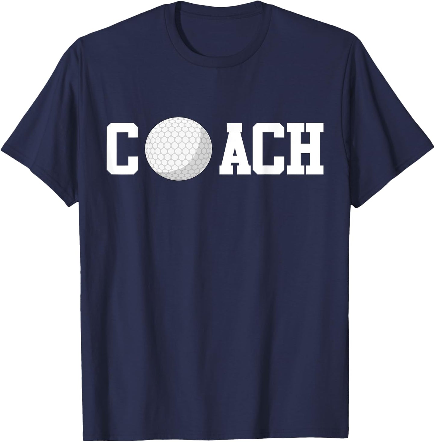 Golf Instructor Coach Golfer Golf Ball Gift Golf Course T-Shirt - T-Shirt | Navy
