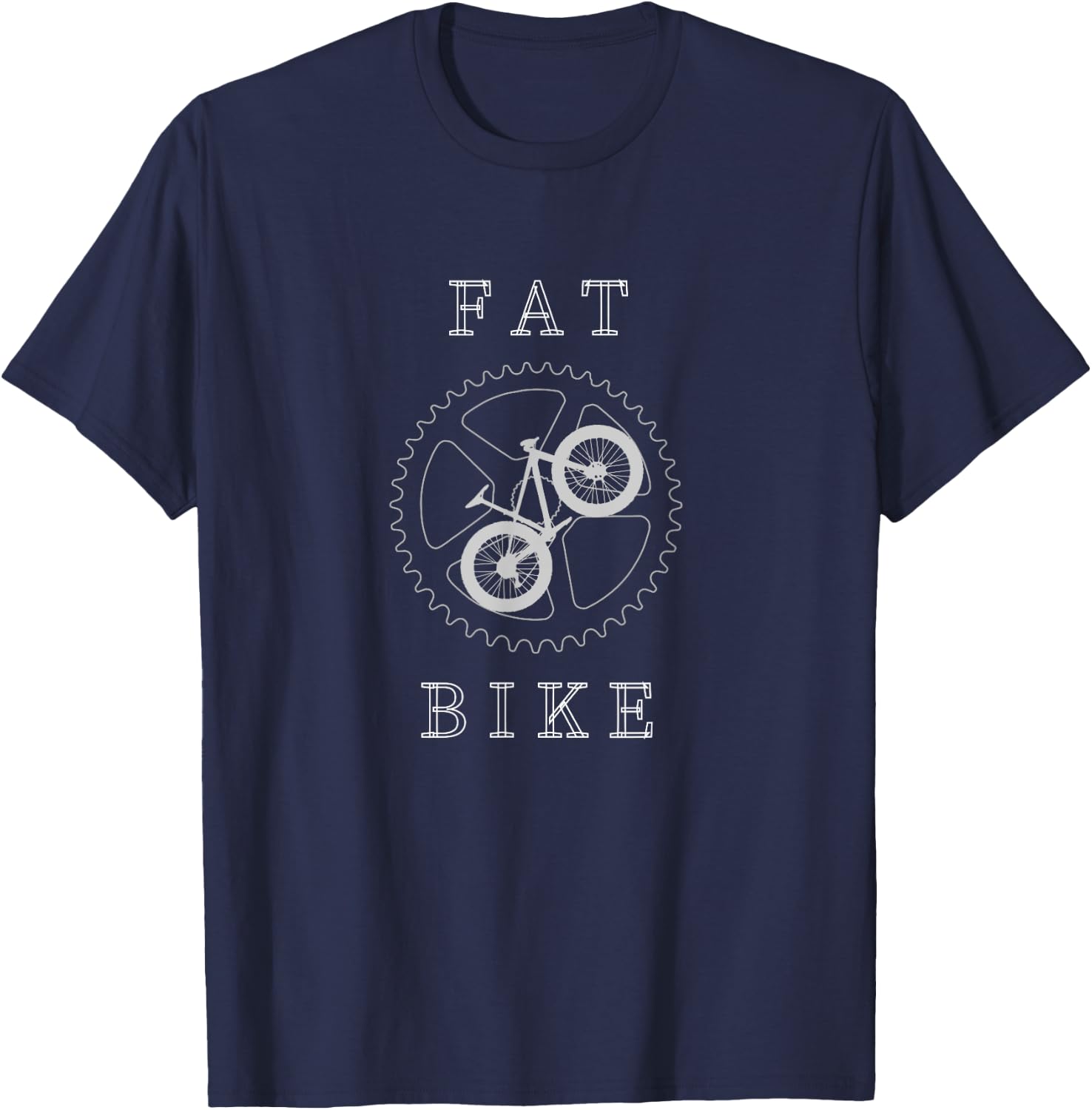 Fat bike mountain bike design T-Shirt - T-Shirt | Navy