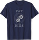 Fat bike mountain bike design T-Shirt - T-Shirt | Navy