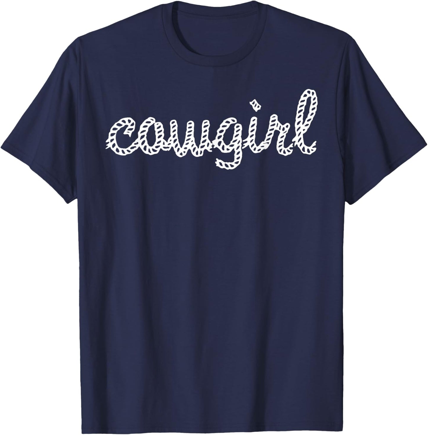 Cowgirl - Cow Girl, Horse, Equestrian T-Shirt - T-Shirt | Navy