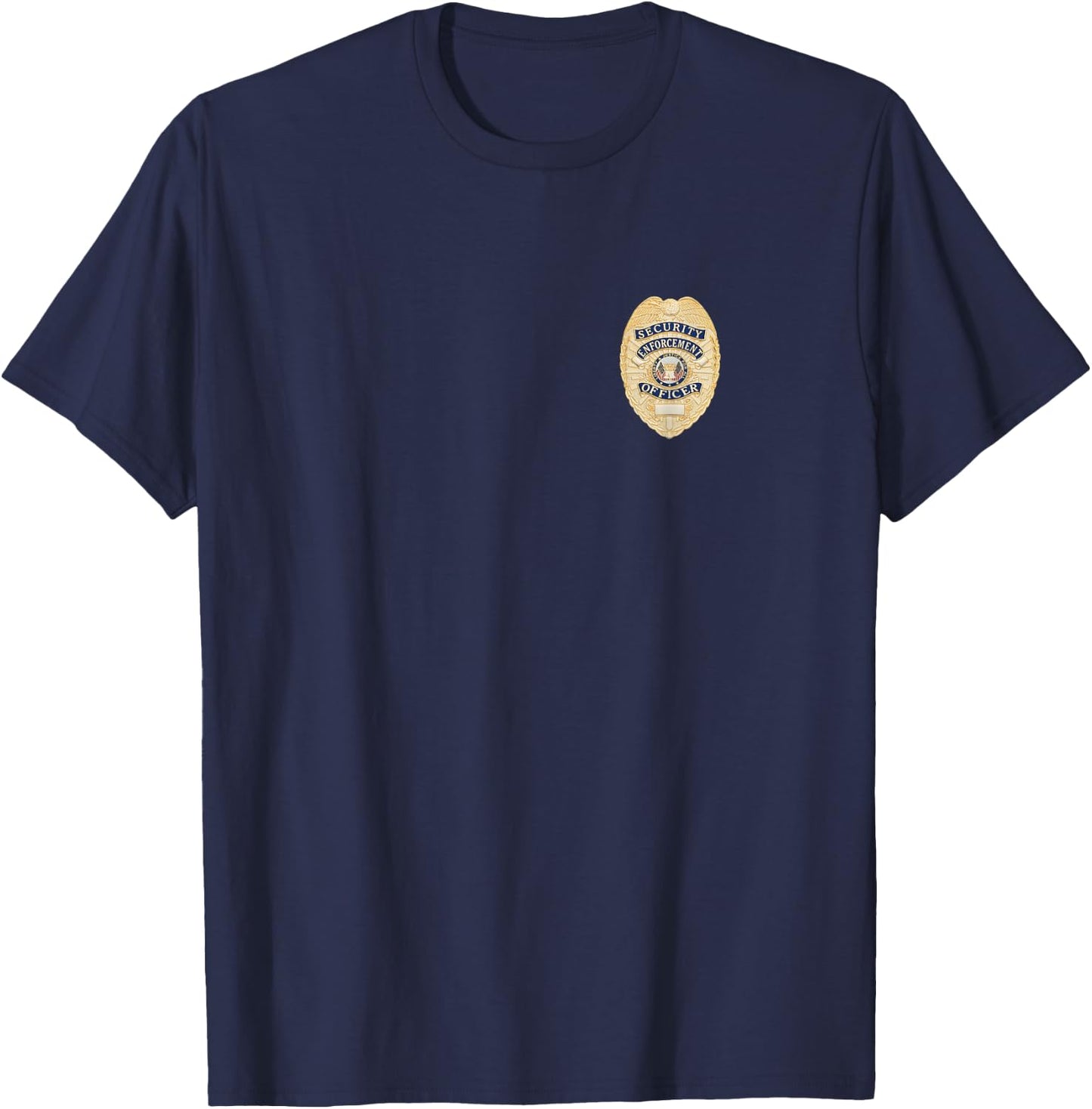 Security Officer Enforcement Badge Police Guards Uniform T-Shirt - T-Shirt | Navy